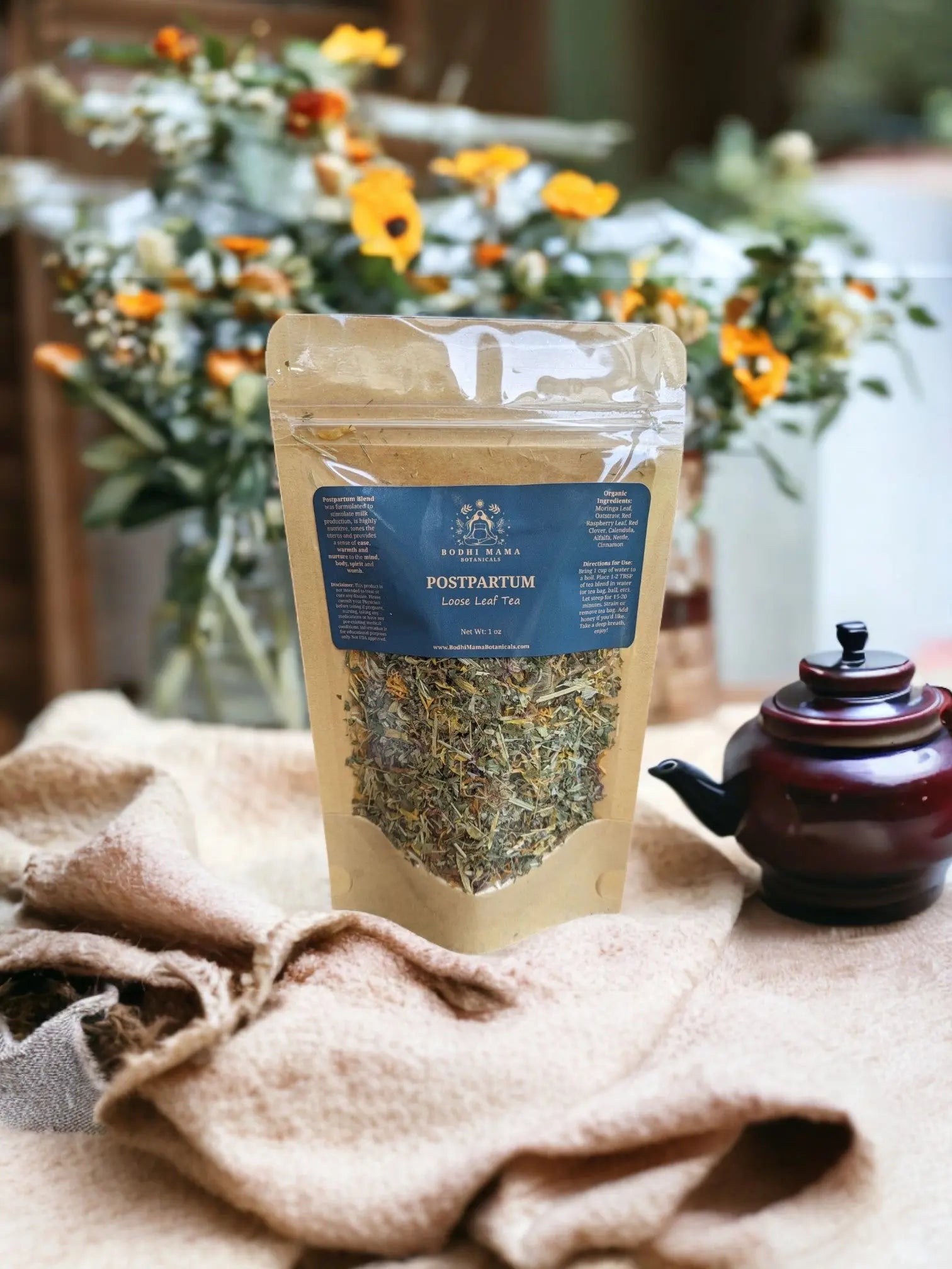 Tea Lovers Gift Set - A Trio of Exquisite Blends for Every Palate || Organic Loose Leaf Herbal Tea Bodhi Mama Botanicals