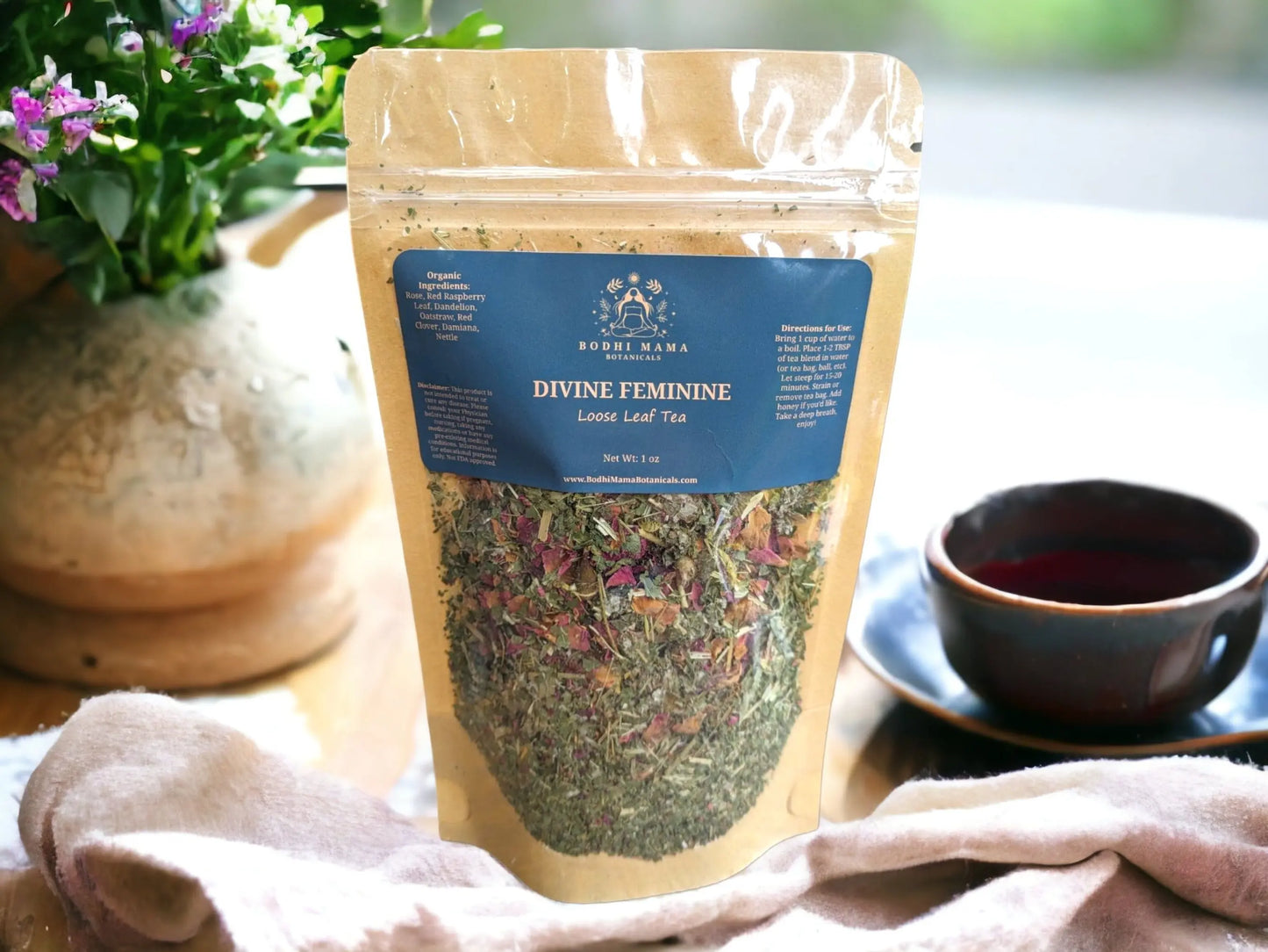 Divine Feminine Tea Blend Bodhi Mama Botanicals