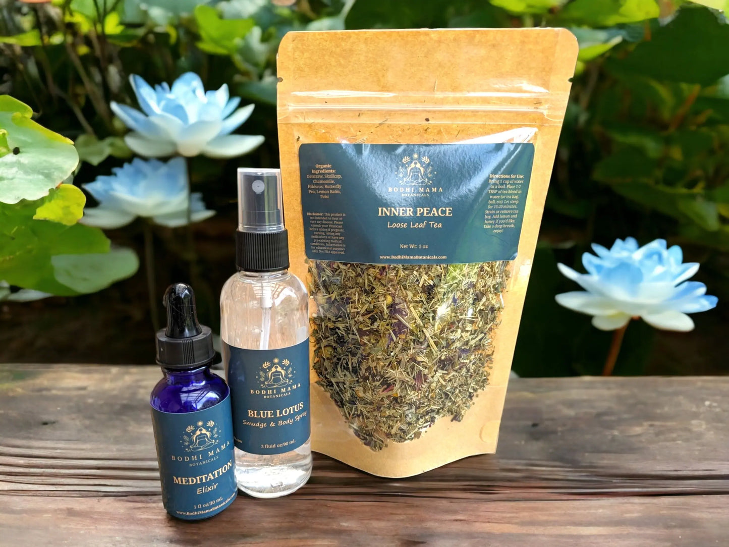 Blue Lotus Gift Set Bodhi Mama Botanicals