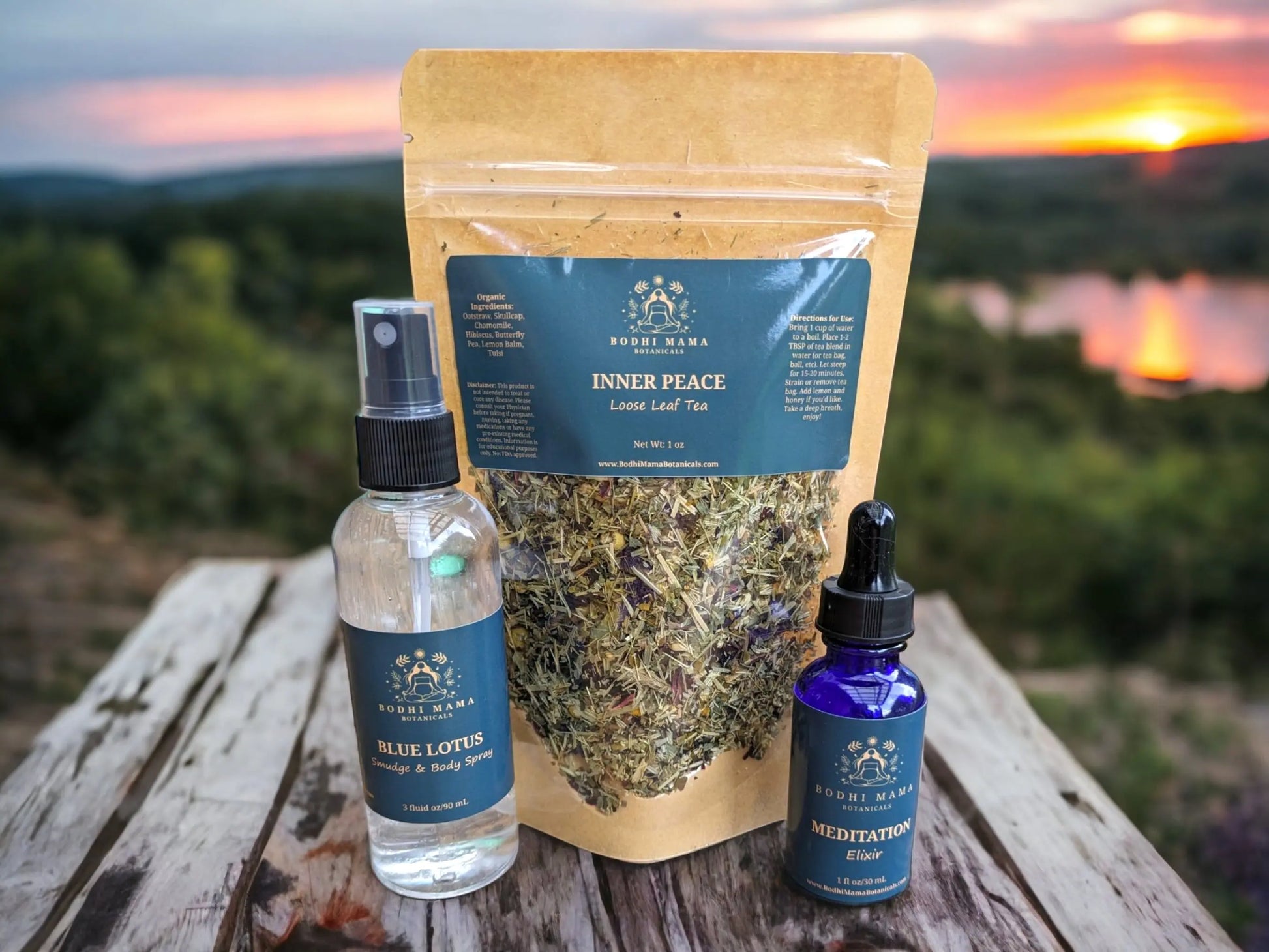 Blue Lotus Gift Set Bodhi Mama Botanicals
