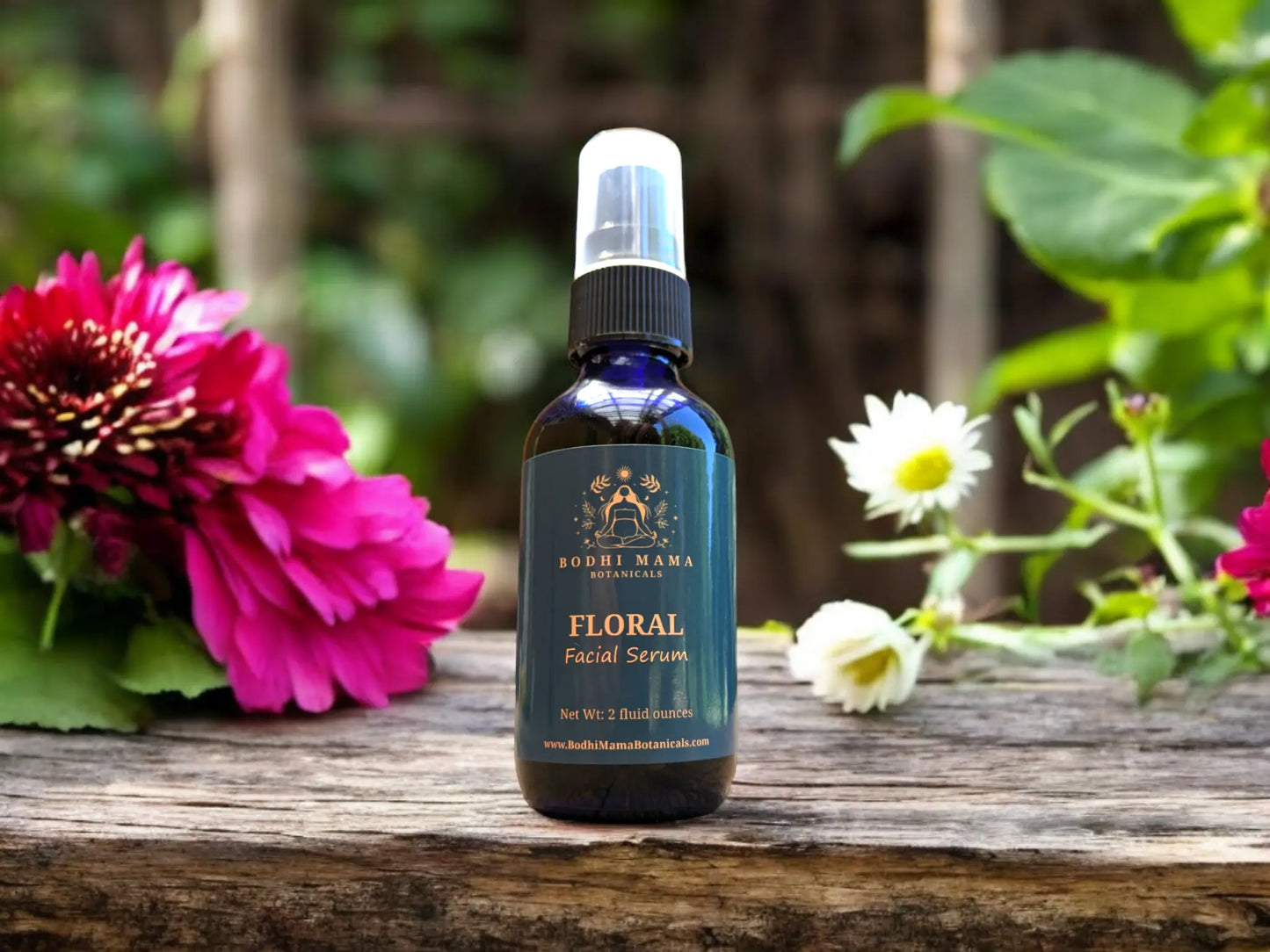 Floral Face Serum || Organic Skin Care || Botanical Beauty || 2 fluid ounces Bodhi Mama Botanicals