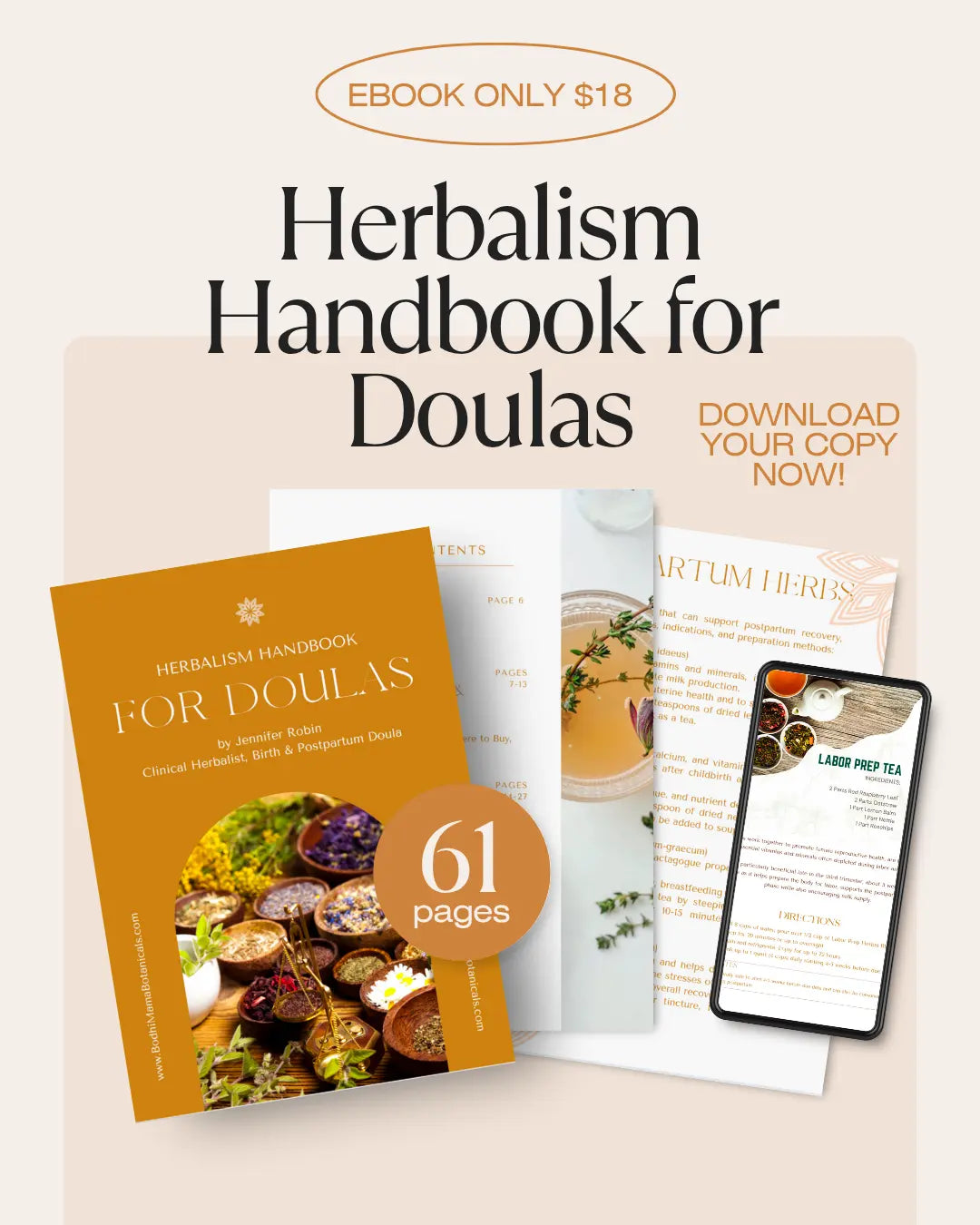 Herbalism Handbook for Doulas Bodhi Mama Botanicals